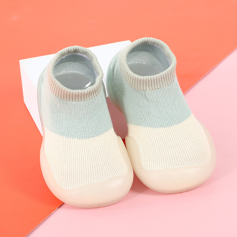 Baby Socks Shoes Infant Color Matching Cute Kids Boys Shoes Doll Soft Soled Child Floor Sneaker BeBe Toddler Girls First Walkers