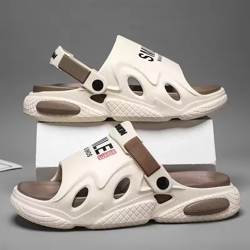 Slippers for Men Sandals Thick Bottom Shoes for Men Women's sandals Indoor Outdoor Flat Sandals EVA Comfortable sandalias hombre