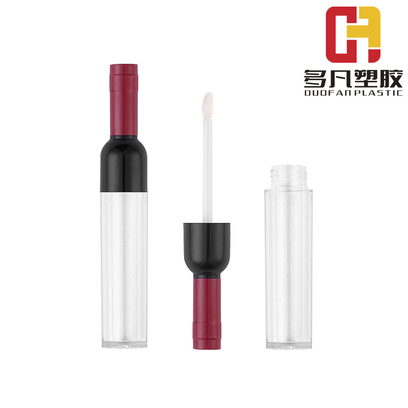 Wine Bottle Lip Color Wine Bottle Lip Color Mouth Red Lip Glaze DIY Lip Color Tube Cosmetic Packaging Materials