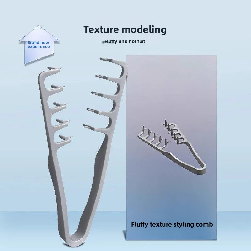Men's Styling Comb Set, Plastic Material, Portable Small Easy Storage, Hair Grip Define Volume, Travel Office Dorm Use