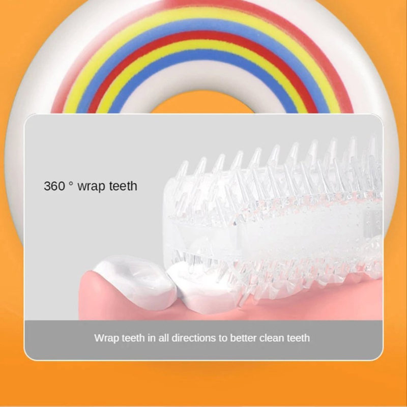 Manual Children's U-shaped Toothbrush Silicone Baby Oral Food Grade U-shaped Toothbrush Set