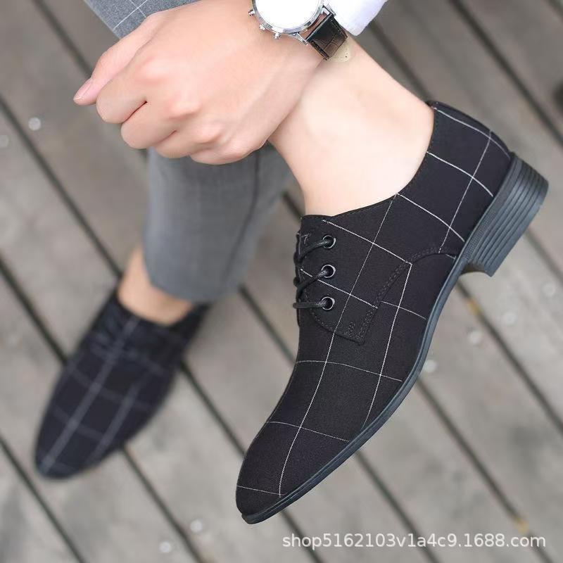 Men's Breathable Leather Shoes Black Soft Leather Soft Bottom Spring And Autumn Best Man Men's Business Formal Wear Casual Shoe