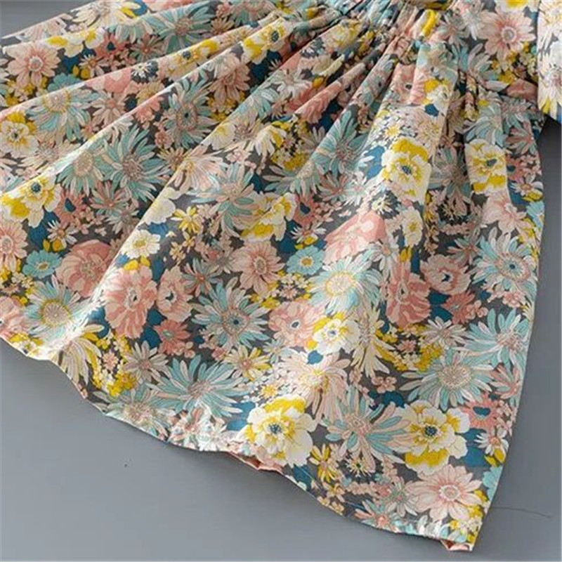 Lawadka New Summer Kids Girls Dress Print Floral Bow Dresses For Girls Fashion Princess Girls' Children Clothing