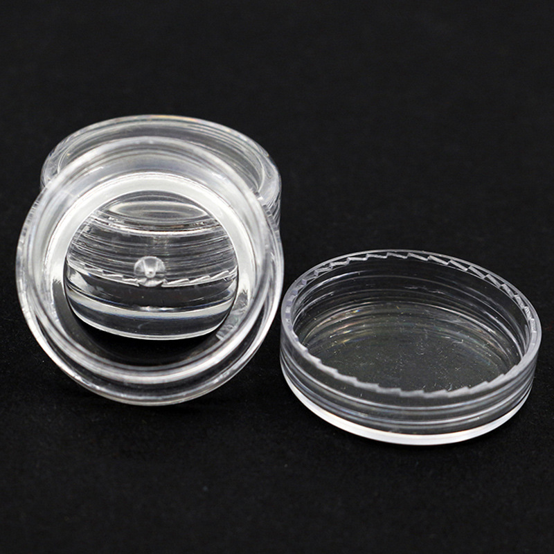 10pc Mini Refillable Bottles Cosmetic Empty Jar Acrylic Pot Eyeshadow Acrylic Makeup Bottle Jar Face Cream Box Container Storage