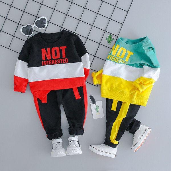 Baby Girl Boy Clothing Sets Infant Clothes Suits Casual Sport T Shirt Pants Kid Child Clothes Suits