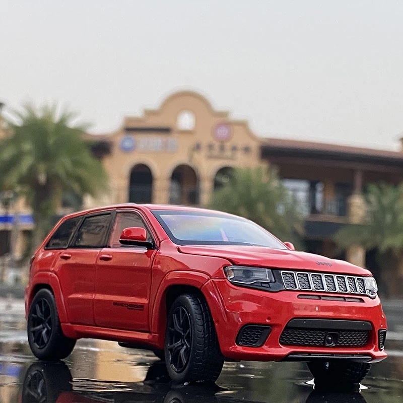 JK823570 simulation Jeep Grand Cherokee alloy car model steering shock absorber children's toy car metal