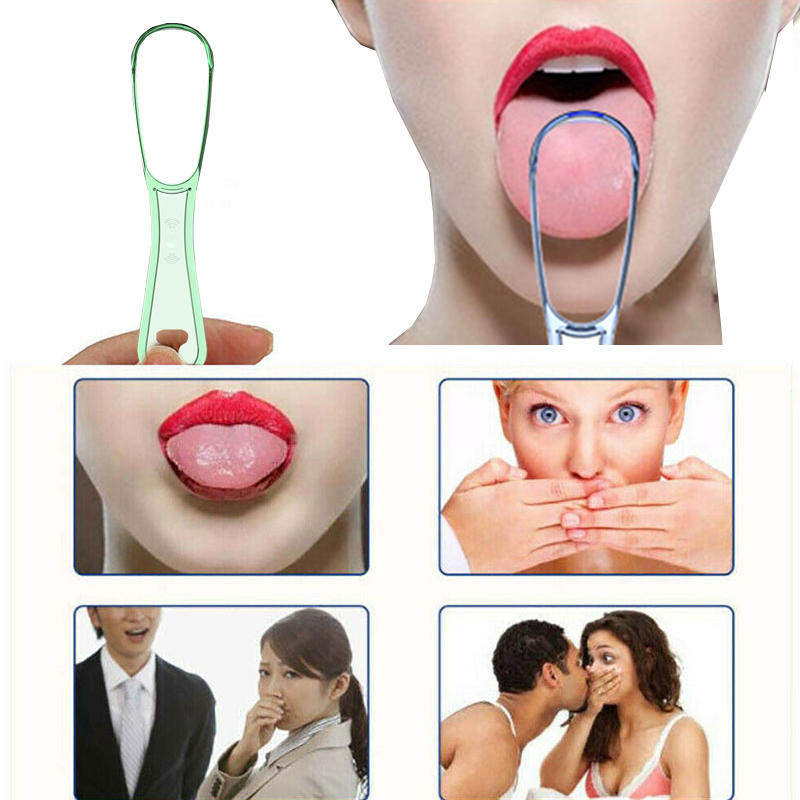 1pcs Tongue Cleaner Scraper Brush Hygiene Dental Oral Care Cleaning Tools Reusable Adult Cleaning Tongue Scraper Fresh Breath