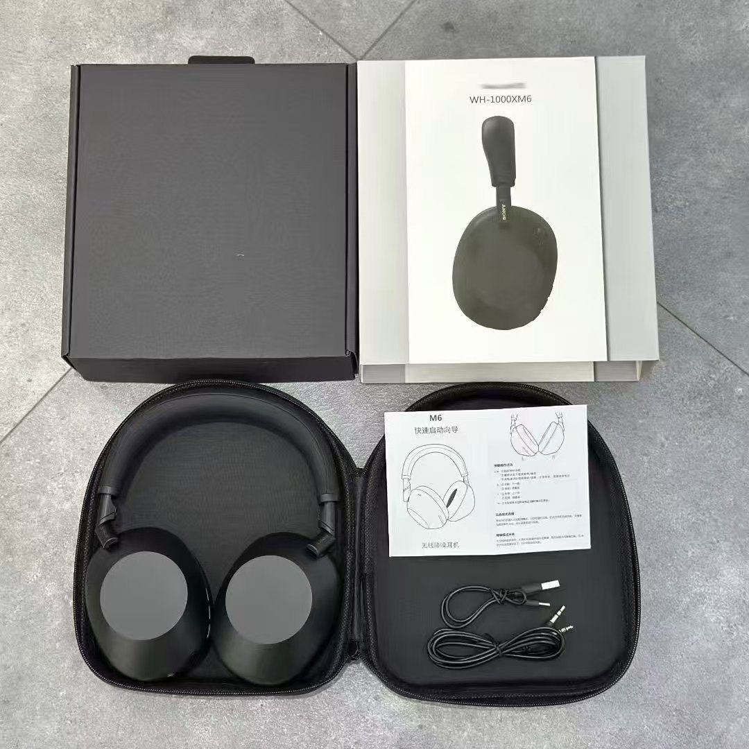 ANC Active Noise Cancellation Headphones Wireless Bluetooth Over-Ear Headphones WH-1000XM6