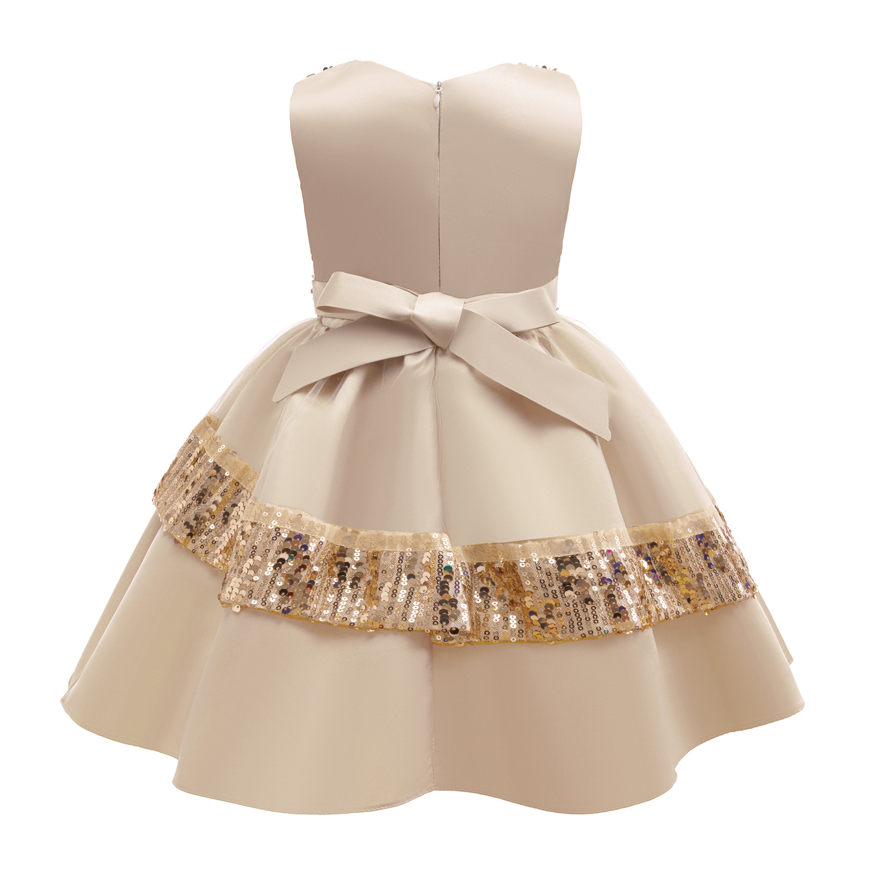 2-10 Years Fashion Girls Sequin Dress Lace Mesh Sleevelss Party Dress for Kids Girl Summer Children Girl Evening Gown 2025