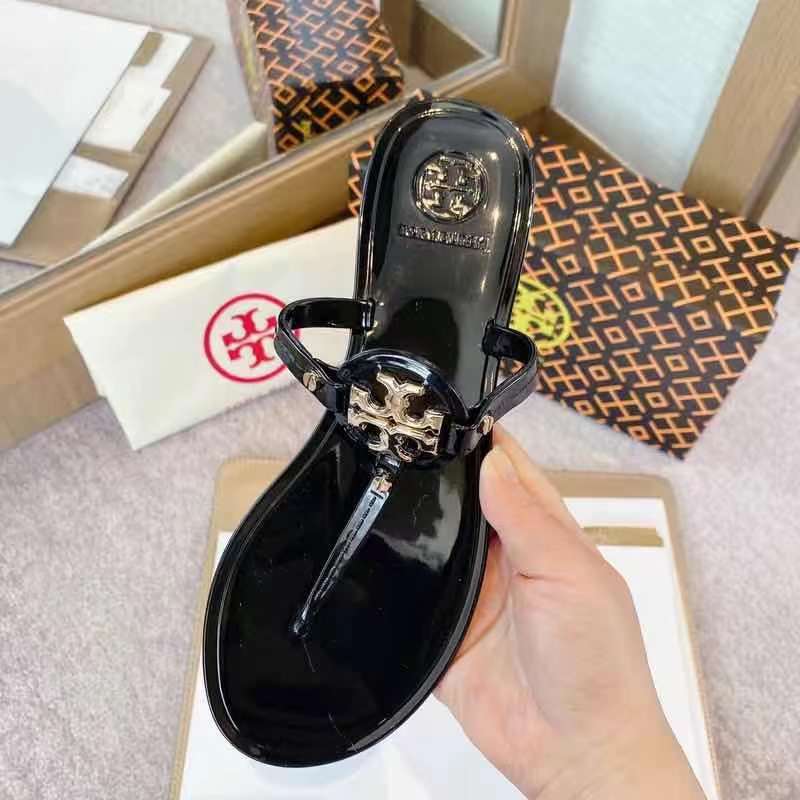 ToryBurch Women Beach Flip Flops Butterfly Floral Summer Fashion Slippers Ladies Comfy House Shoes Woman Home Flat Sandals