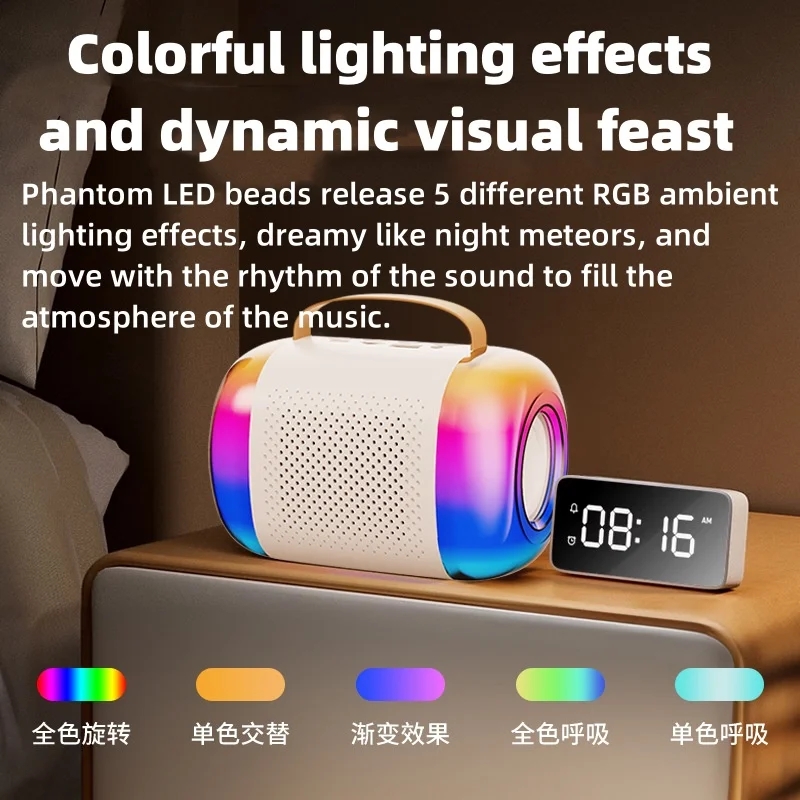 New wireless Bluetooth speaker convenient portable outdoor household children's karaoke tool integrated microphone sound system