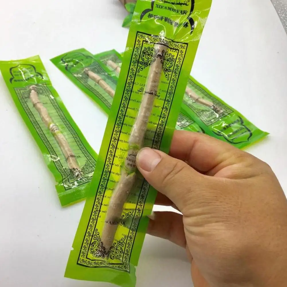 1Pcs Portable Miswak Siwak Natural Toothbrush Misvak Miswaak Teeth Traditional Arak Travel Whitener Toothbrush Manual Whitener ﻿