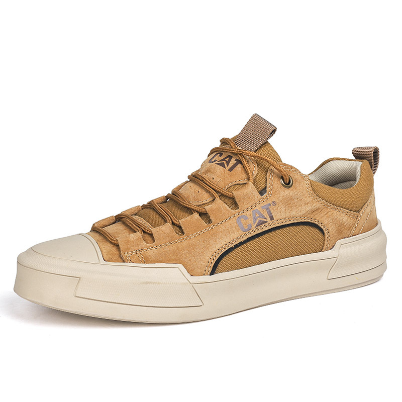 Luxury suede men's sports shoes denim lace-up men's casual shoes outdoor canvas shoes men's handmade casual men's shoes