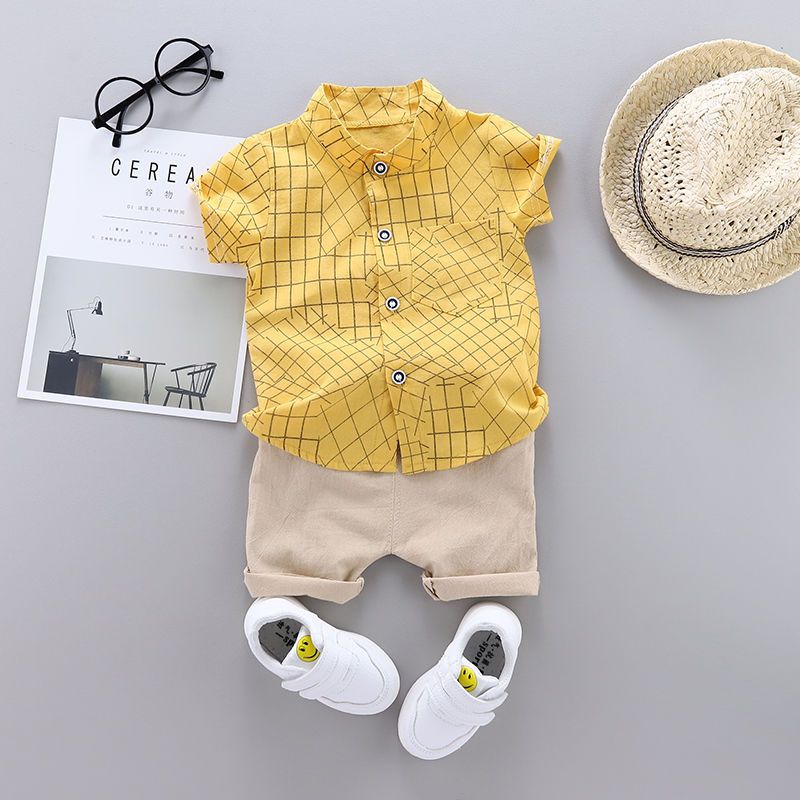2PCS /set Casual Set Toddler Kids Boys Whale Shirt Tops+Shorts Set Outfits Clothes