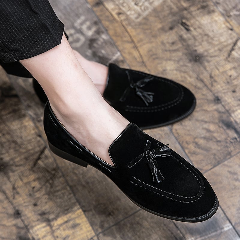 Spring Luxury Brand Men Tassel Shoes Loafers Men Shoes Casual Suede Slip on Breathable Comfortable Moccasins Shoes Nubuck Shoes