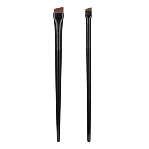 2Pcs Eyebrow Inclined Flat Angled Brush Eyeliner Eyeshadow Eye Brow Makeup Tool