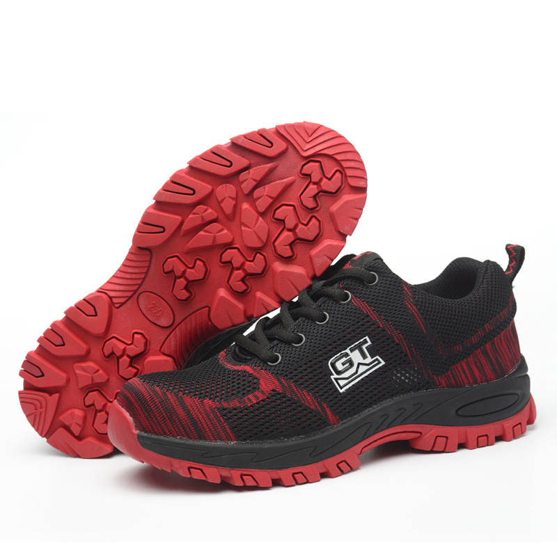Fashion Men Safety Shoes Indestructible Anti-puncture Work Boots Steel Toe Cap Anti-smashing Non-slip Breathable Light Sneakers