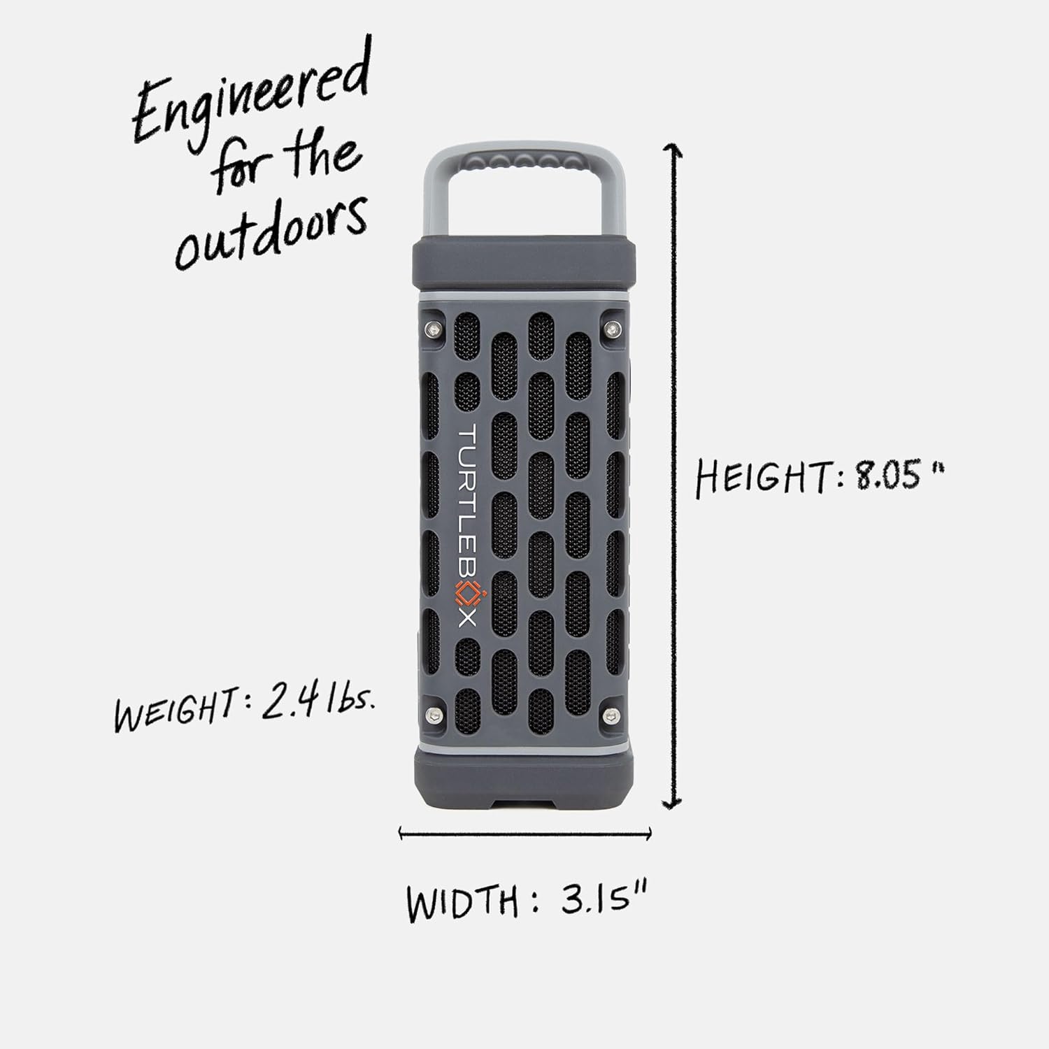 Turtlebox Ranger: Loud! Outdoor Portable Bluetooth 5.4 Speaker | Rugged, Waterproof, Ultra-Portable | Plays to 105db, Deep Bass, Shockproof, Unlimited