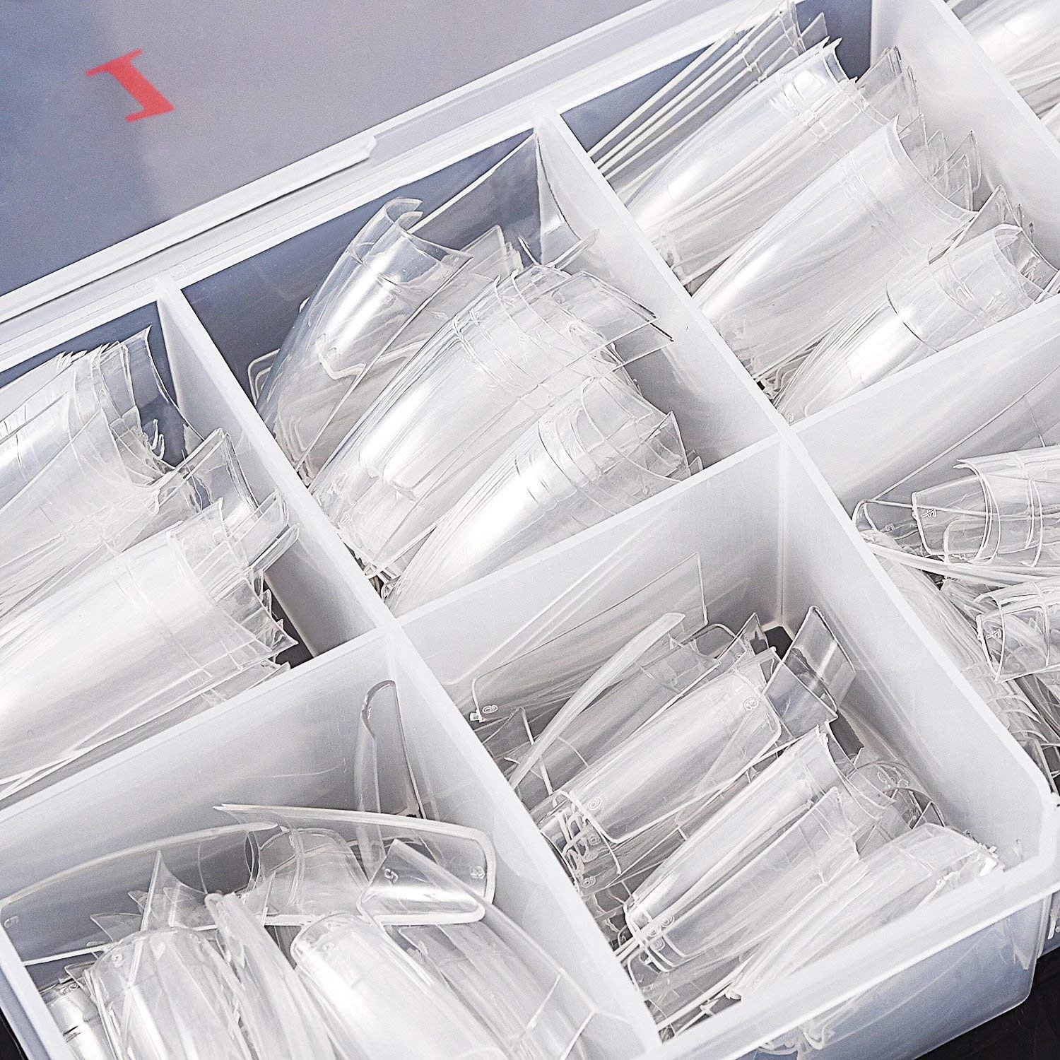 500Pcs/BoxTransparent Coffin Fake Nails capsule pour ongles Acrylic Full Cover Reusable False Nails Tips Pressed On The Nail