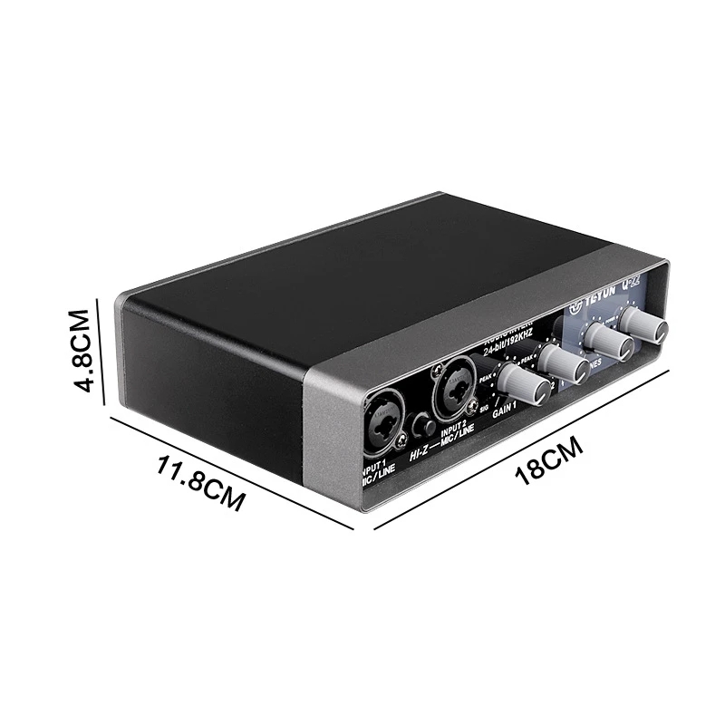 Digital mixing computer external audio book arranger sound card, electric guitar live recording professional studio sound card