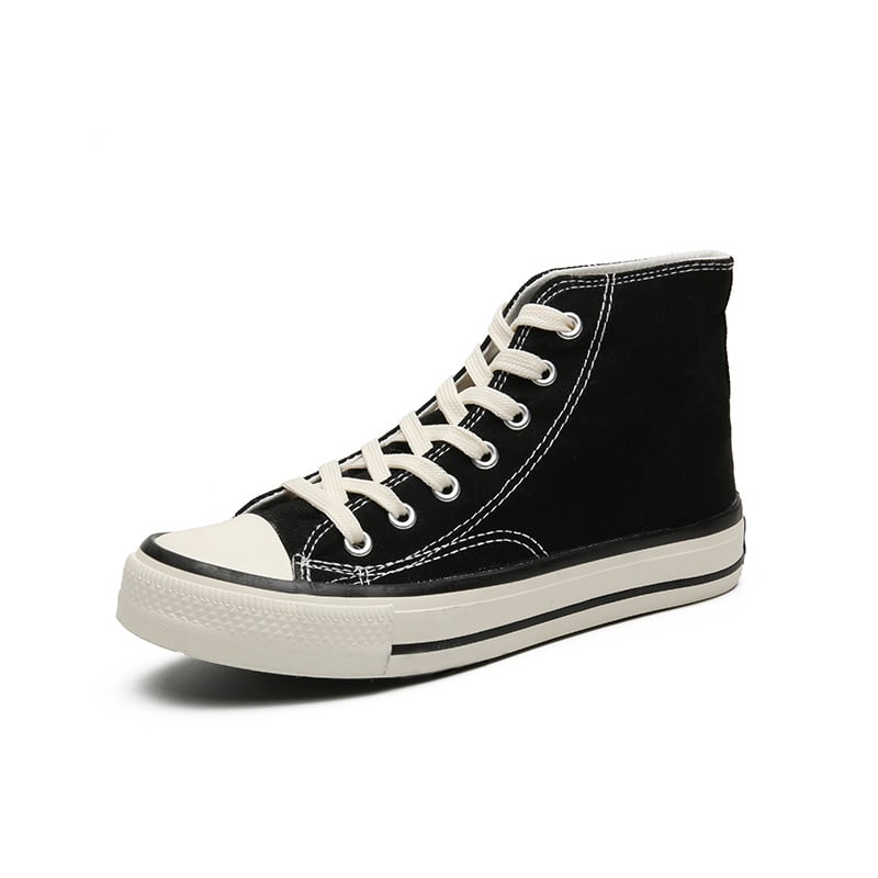 High Bang Retro Canvas Shoes Retro Casual Board Shoes Vulcanized Rubber Shoes Men's and Women's Couple Shoes