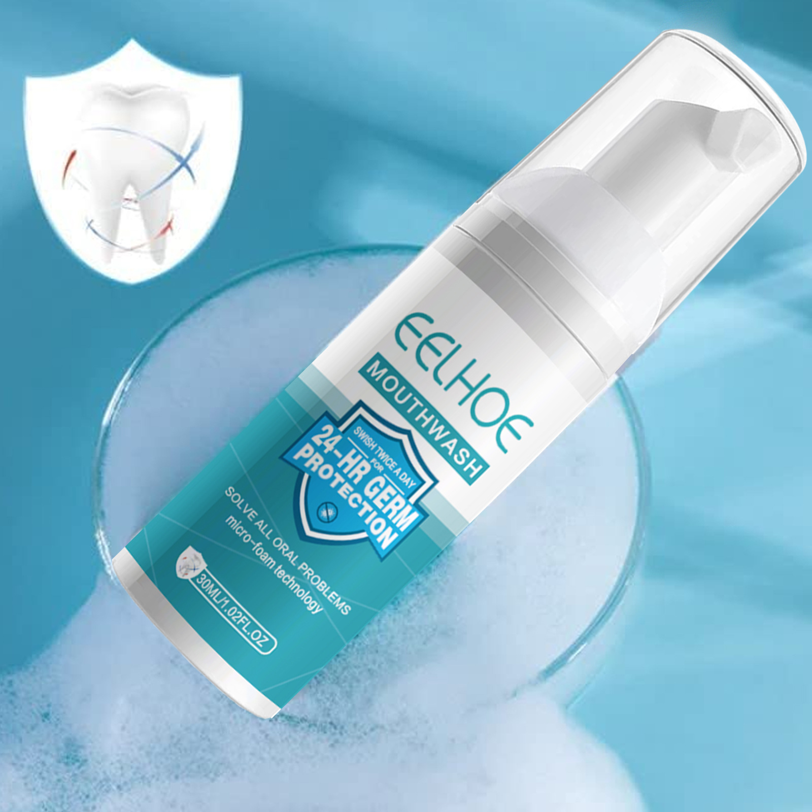 Deep Cleansing Teeth Mousse Toothpaste Press-on Cleaning and Whitening Teeth Smoke Stains Tartar Anti-tooth Decay Fresh Breath