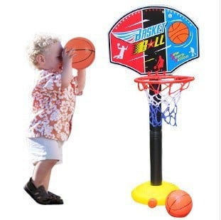 Children Basketball Playing Set Outdoor Sport Adjustable Stand Basket Holder Hoop Goal Game Mini Indoor Kids Yard Game Boy Toys