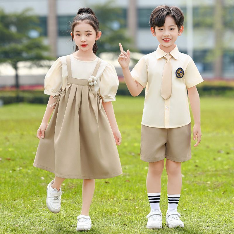 Quality Dress Set Kids Top+Suspender Skirt 2Pic Children Flower Leisure Suit 3-14 Years Youth Party Clothes boy set