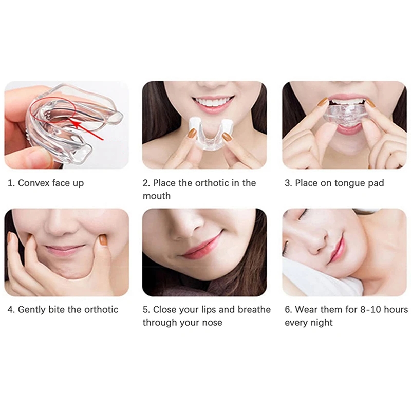 Orthodontic Braces Dental Braces Smile Teeth Alignment Trainer Instanted Silicone Teeth Retainer Mouth Guard Braces Tooth Tray