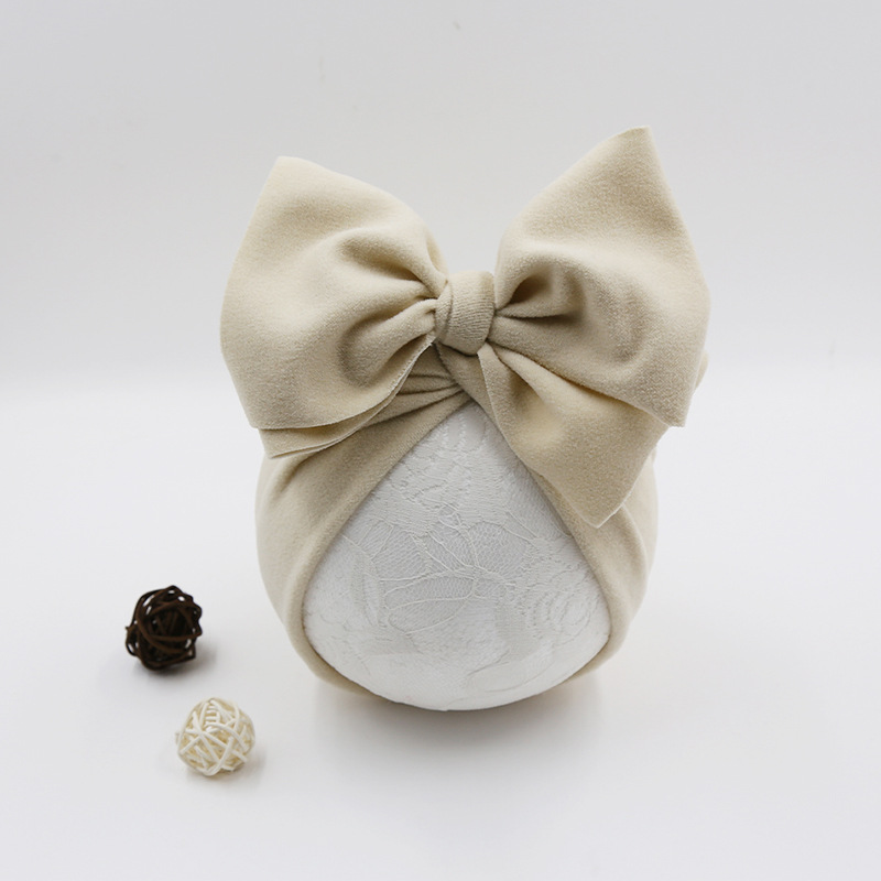 Baby Hat Girls Bows Turban Hats Infant Photography Props Cotton Kids Beanie Baby Cap Accessories Children Hats Newborns Bonnet
