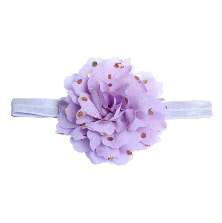 New Elastic Headband Net Yarn Chiffon Flower Head band Kids Hair Dress Girls Boys Hair Accessories