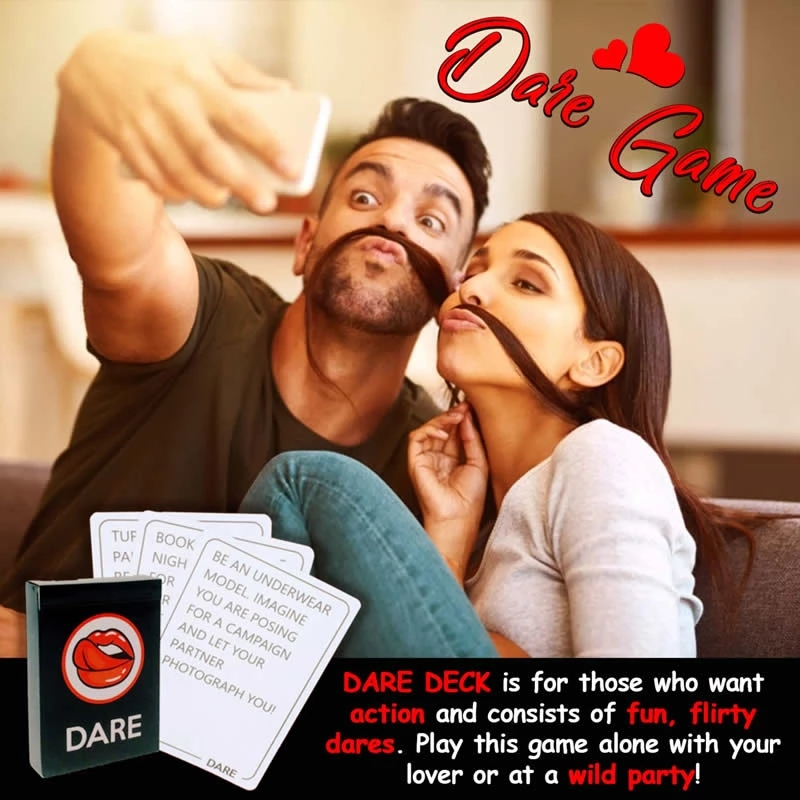 Talk Or Flirt Or Dare Fun and Romantic Game For Couples 3 Games Cards In 1 Perfect Lovely Couples Valentine's Day Gift