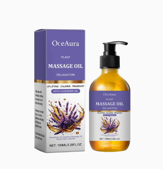 Lavender Relaxing Massage Oil Moisturizing Body Brighten Skin Firming Stress Relief Muscle Sore Help Sleep Gua Sha Fragrance Oil