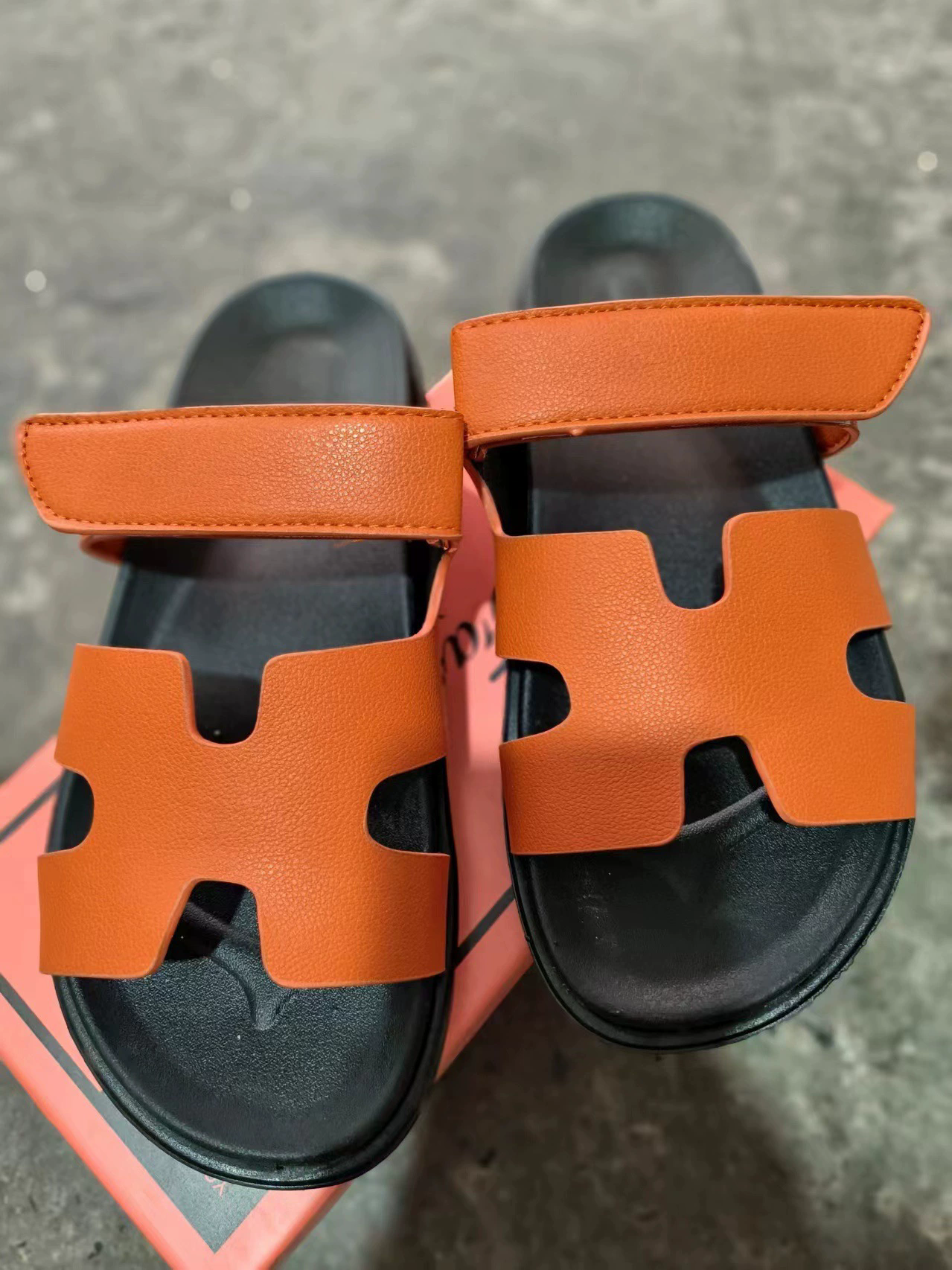 2025 Spot Large Size 43 Summer New Thick Sole Casual Roman Sandals Women's Cross Border Round Head Buckle Shoes Platform shoes