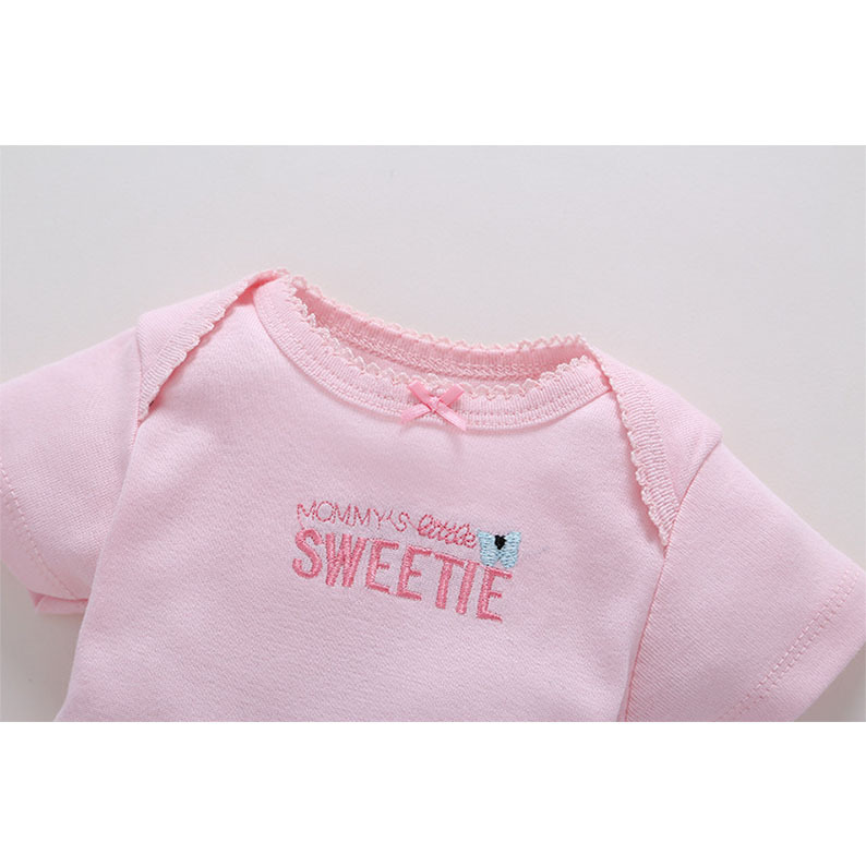 1PC Premium Rib-Knit Short-Sleeve Baby Bodysuit – Ultra-Soft, Fade-Resistant & Easy-Change Snap Closur