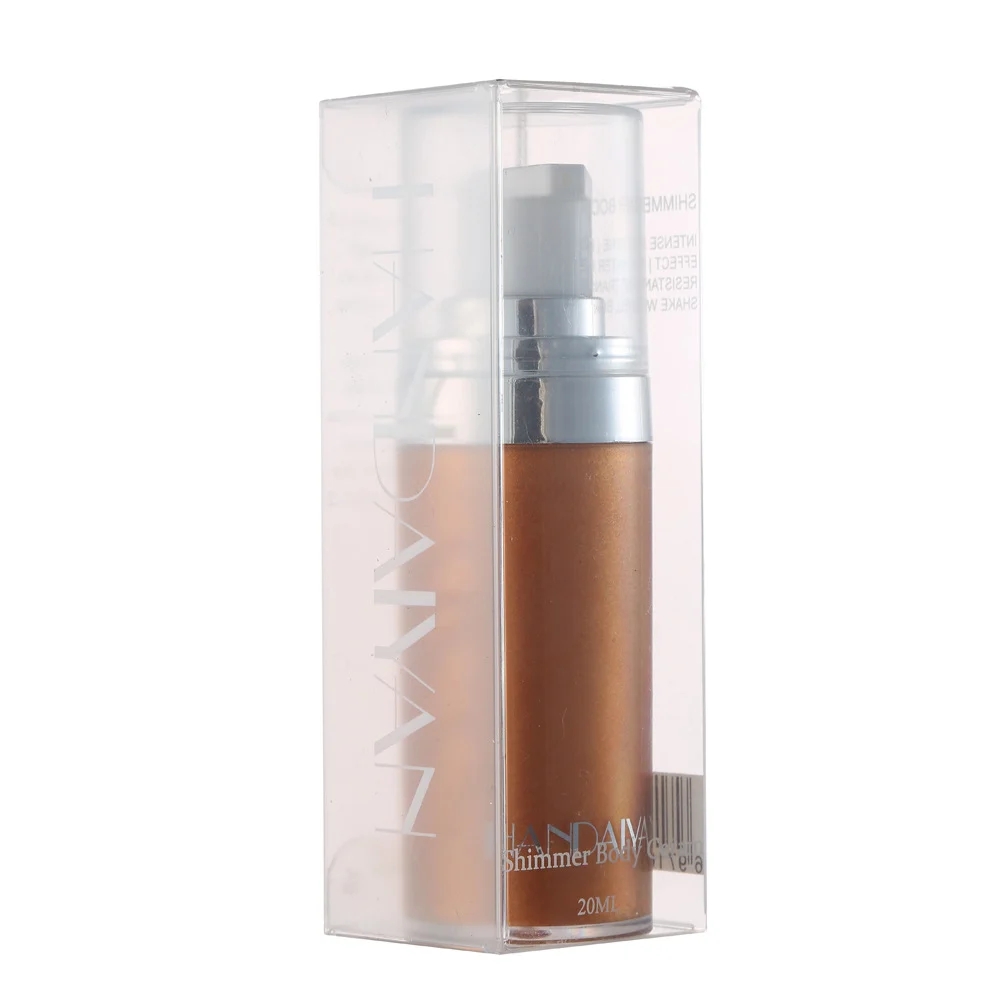HANDAIYAN 20ml Metallic Liquid Face& Body Luminizer Shimmer Highlighter Makeup Palette Body Bronzer Liquid Makeup