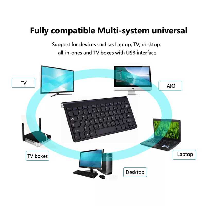 Lightweight wireless keyboard and mouse set 2.4G wireless keyboard smart TV wireless keyboard and mouse silent mute keyboard set