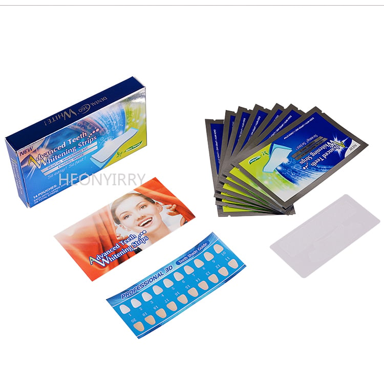 Teeth Whitening Strips Stain Removal White Gel Tooth Kit Oral Hygiene Care Clean Strip Bleaching Tools 14pcs 7 pairs