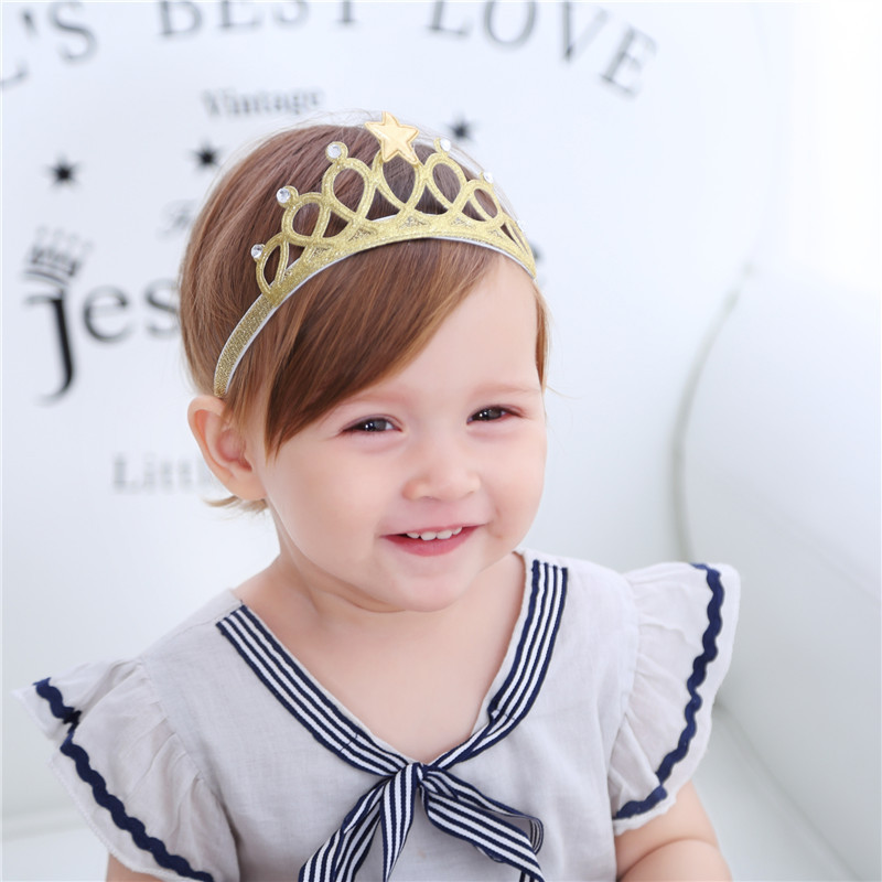 New Korean children's small five-star crown hair accessories hair band baby baby headwear