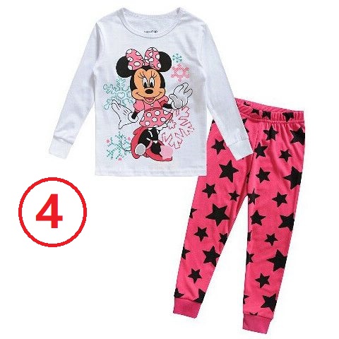 Children's wear new girls cartoon Minnie short sleeve fifth pants two pieces sets kids summer cotton suit