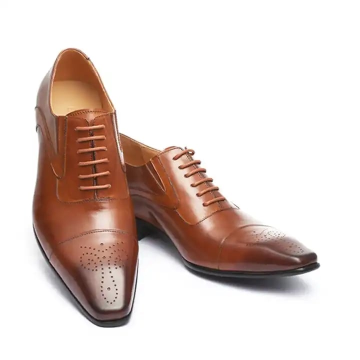 2025 Hot-selling Men's Dress Shoes Leather Luxury Fashion Groom Wedding Shoes Men Style Oxford Formal Shoes