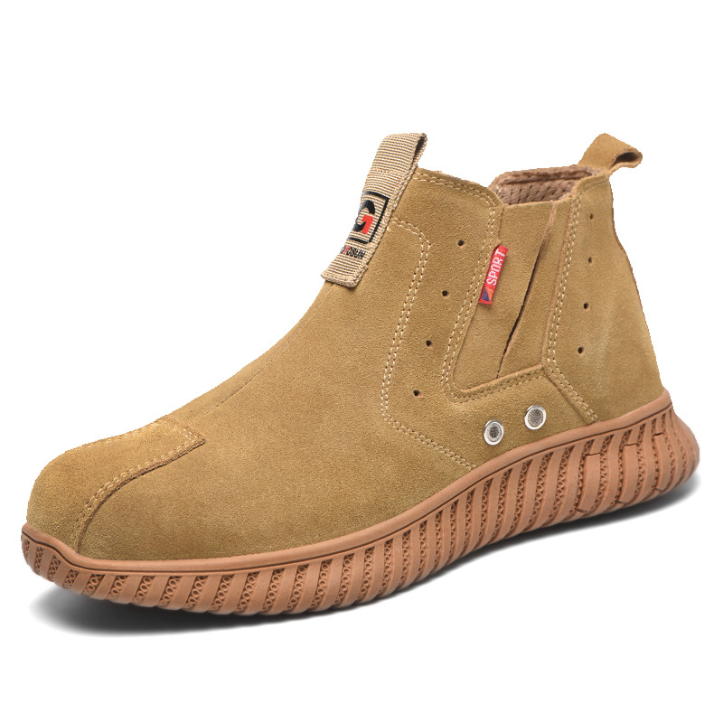 Breathable labor protection shoes anti smashing and anti stabbing wear resistant and lightweight protective shoes