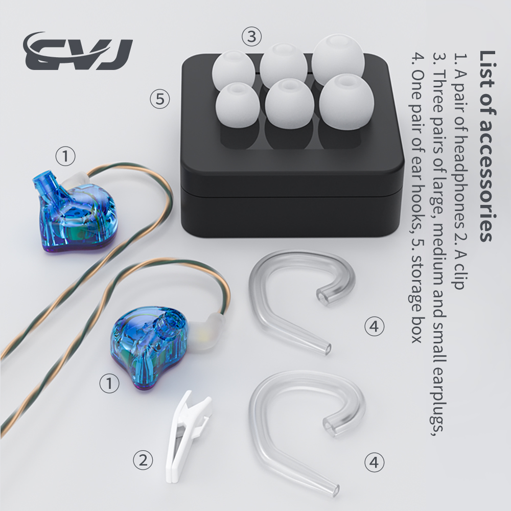 CVJ SD1 Earphones 3.5mm for Phone Xiaomi with Microphone In Ear Mic Bass Stereo Game Stereo Race Sport Music Headphones Headset