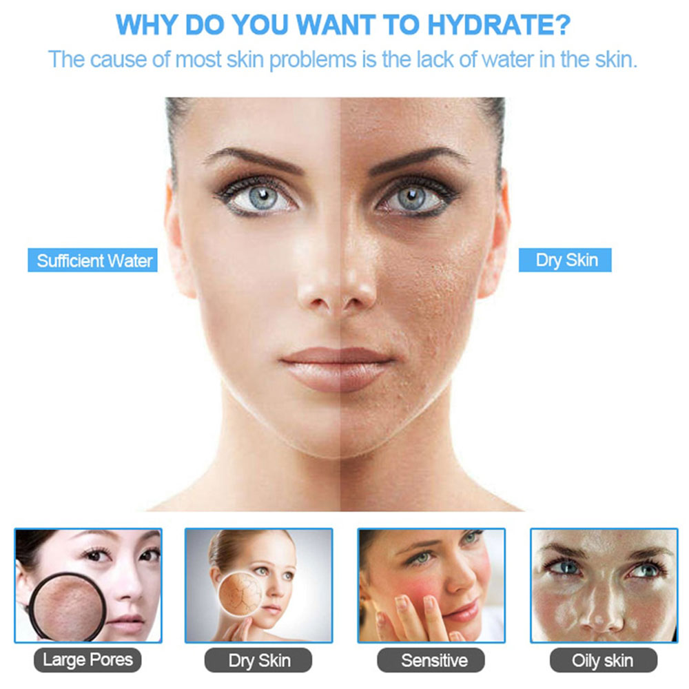 Face Stream Beauty Spray Hand-held Water Machine Moisturizing Nano Ionic Mist Face Humidifier Sauna Facial Pore Cleansing Tool