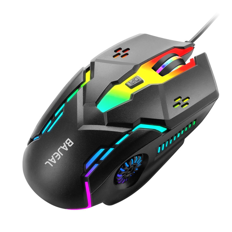 BAJEAL D2 Wired Mouse Glow Colorful Game Esports Machinery 6D Computer Accessories