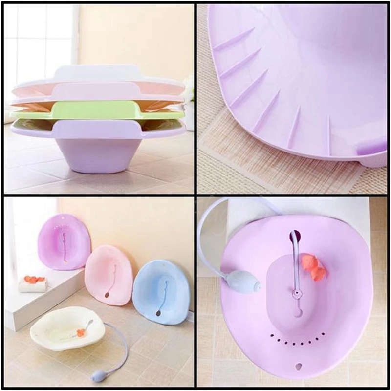 Portable Bidet Yoni Steam Seat Nursing Basin Postpartum Hemorrhoid Washing Basin Feminine Hygiene Yoni Steam Vaginal Health