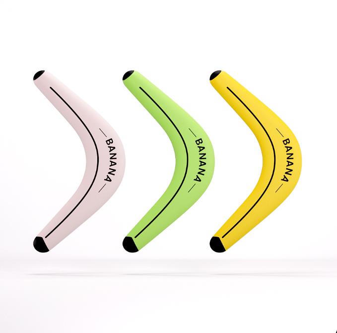 Children Soft Boomerang Toy Two-leaf V-shaped Outdoor Flying Disc Games Adult-kids Interactive Sports Toy For Decompression Gift
