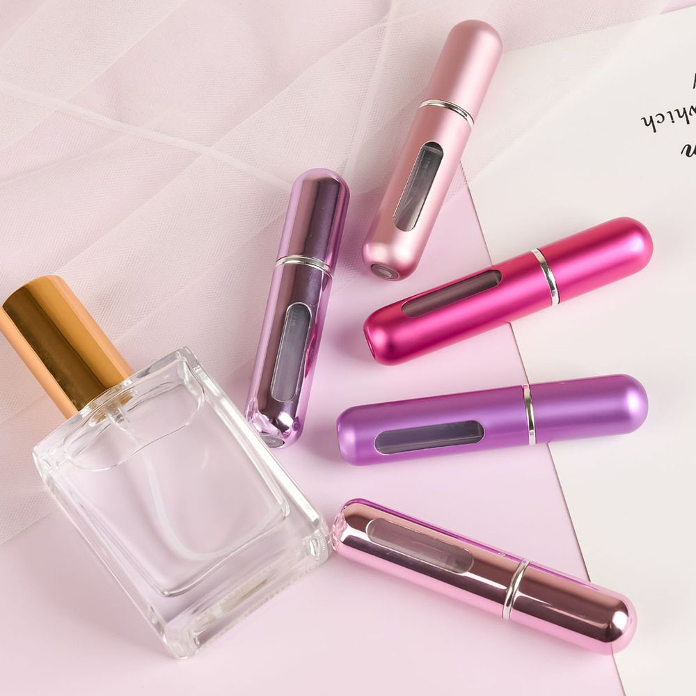 5ml Portable Perfume Atomizer Liquid Container For Cosmetics Mini Aluminum Spray Alcochol Empty Refillable Bottle