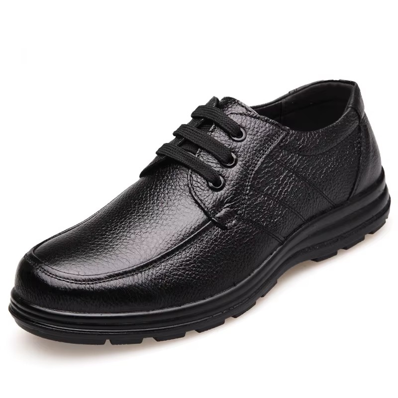 Genuine Leather Shoes Men Brand Footwear Non-slip Thick Sole Fashion Men's Casual Shoes Male Cowhide Loafers