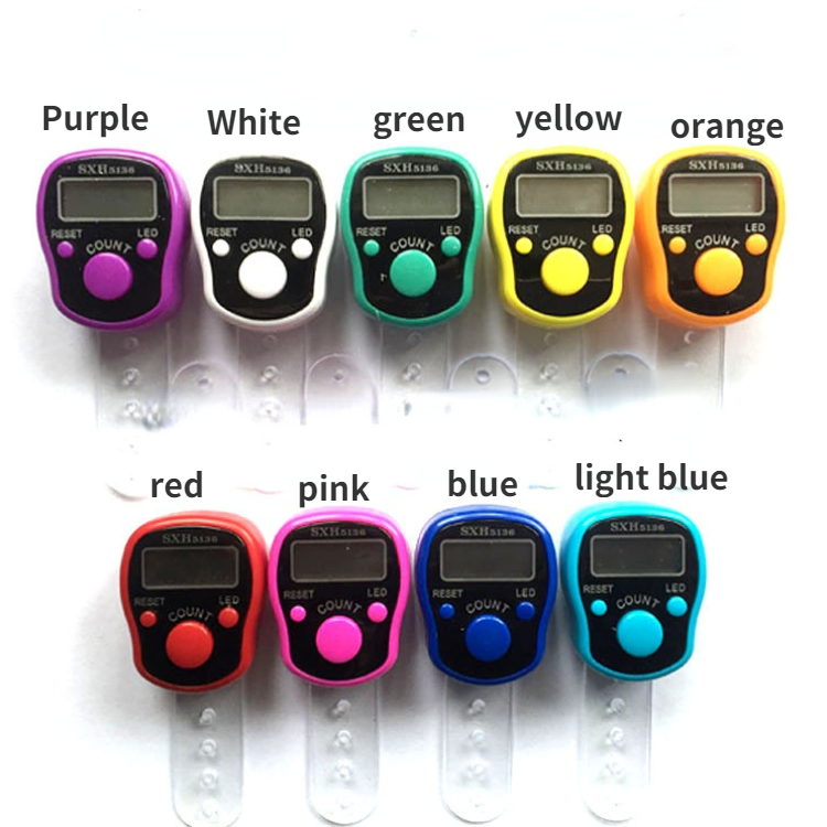 Random Color LED Electronic Digital Night Halo Chanting Buddha Counter